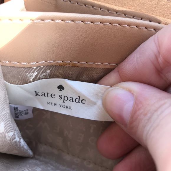 Kate Spade Rialto Place Tan Leather Neda Wallet - Picture 7 of 8